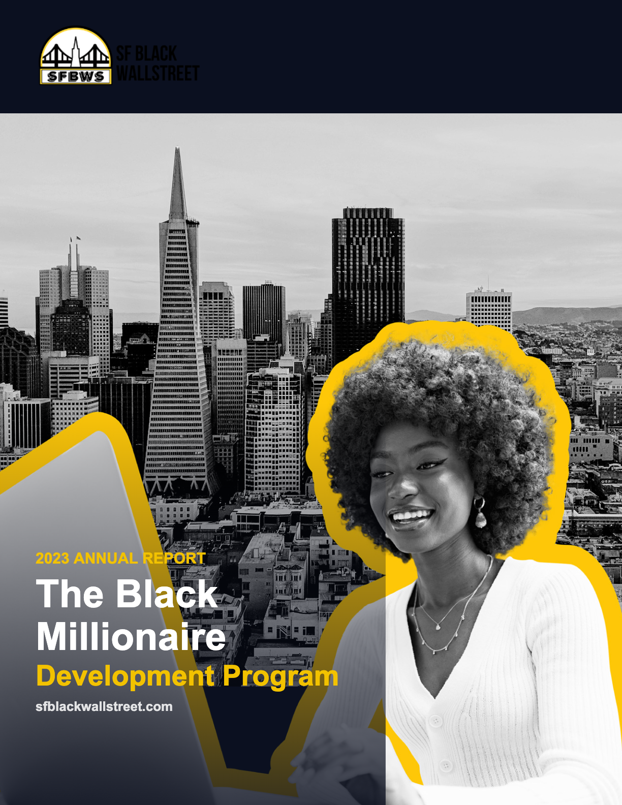 Cover of the Black Millionaire Development Program 2023 Annual Report